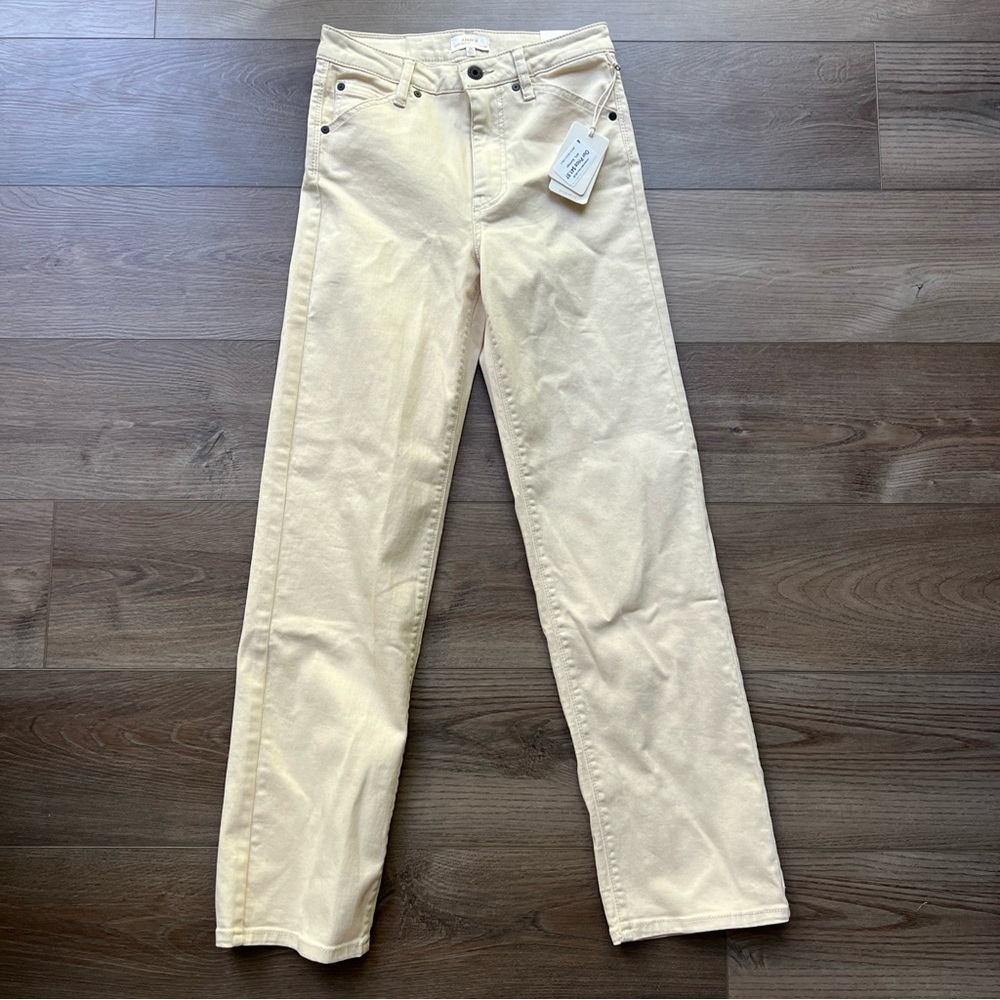 Womens Size 26in Roark Highway 395 Jeans Tan/Cream Stovepipe Fit